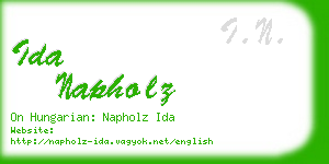 ida napholz business card